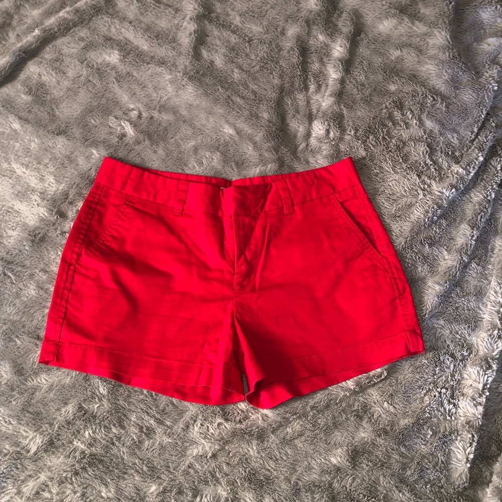 GAP Women's High Waist Red Shorts